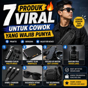 7 Produk Viral untuk Cowok yang Wajib Punya (Murah & Kepake Banget!)