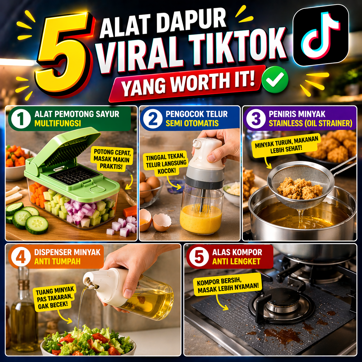 5 Alat Dapur Viral TikTok yang Worth It