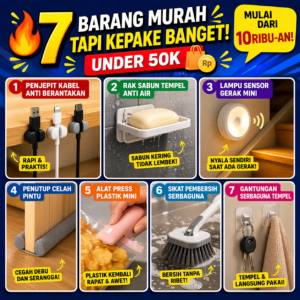 7 barang murah tapi kepake banget (under 50k)