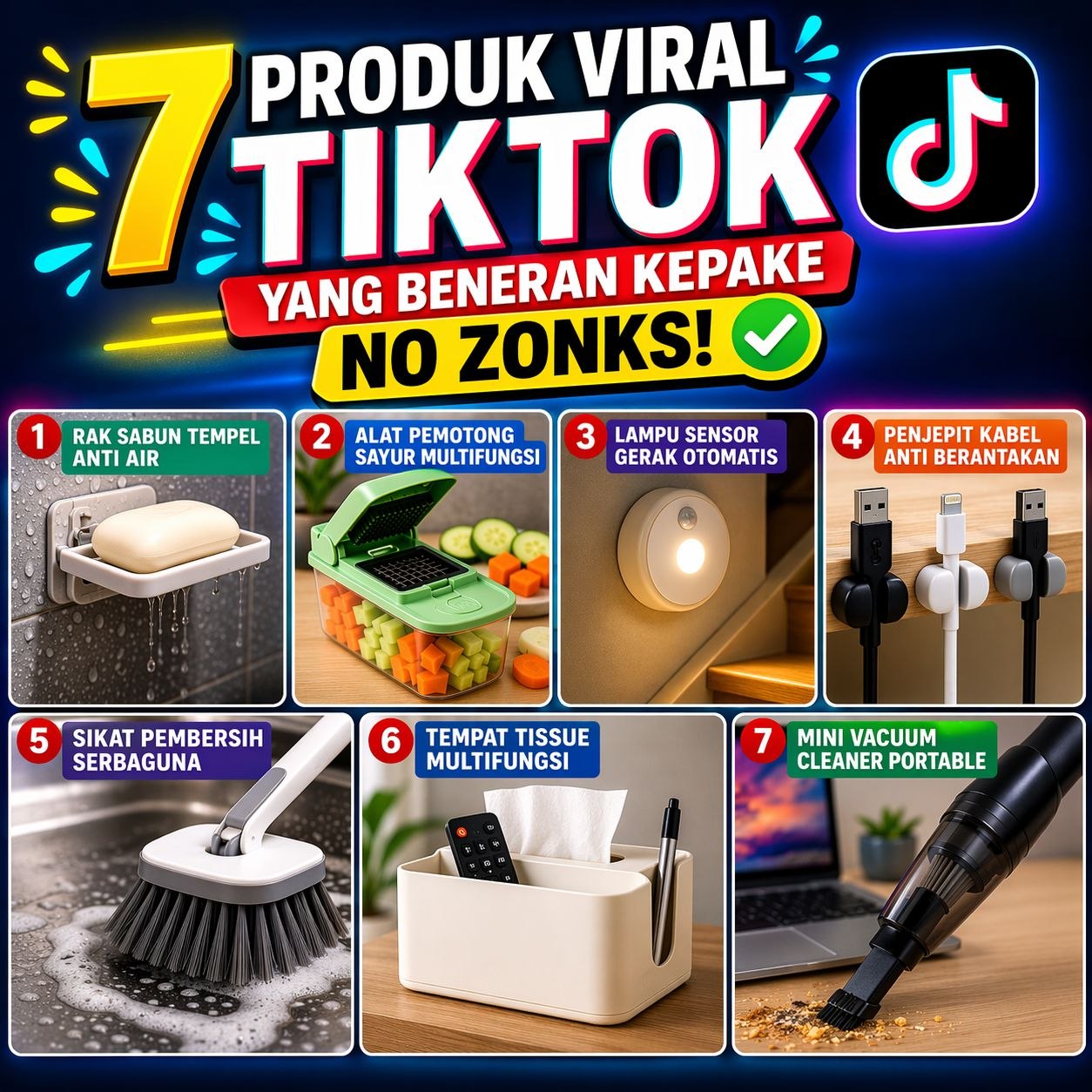 7 produk viral tiktok yang beneran kepake , no zonks