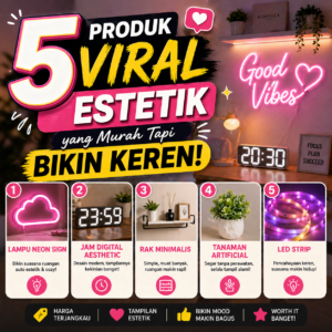 5 Produk Viral Estetik yang Murah Tapi Bikin Keren