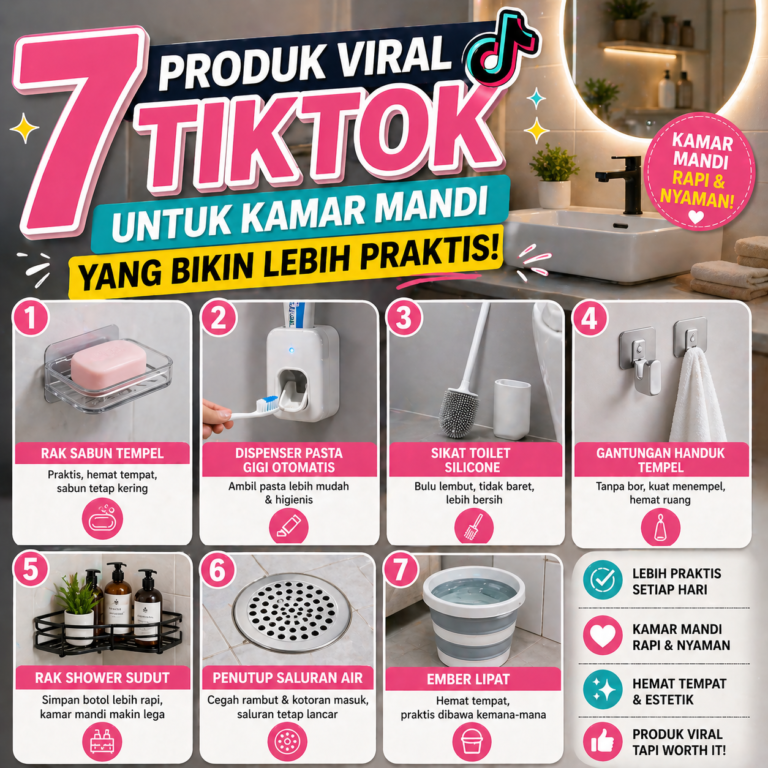 7 Produk Viral TikTok untuk Kamar Mandi yang Bikin Lebih Praktis